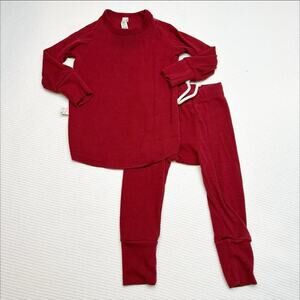 Childhoods Clothing Ribbed Knit Pants and Shirt Night Set 6-12 months